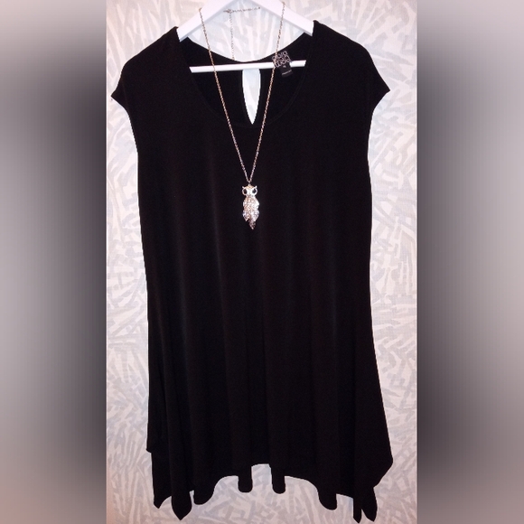 Clara Sun Woo Tops - NWOT Clara Sun Woo, Asymmetrical,  tunic, womens top, size XL, color black